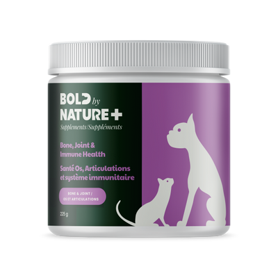 Bold by Nature Supplements Bone Joint & Immune Health for Dogs or Cats 225g