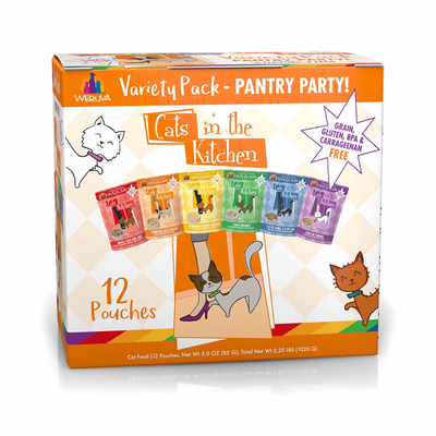 Weruva Cats in the Kitchen Pantry Party Variety Pack 12 x 3 oz pouches