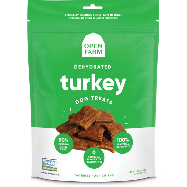 Open Farm Dehydrated Turkey Dog Treats