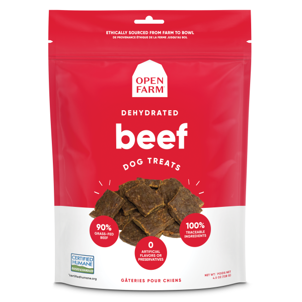 Open Farm Dehydrated Beef Dog Treats