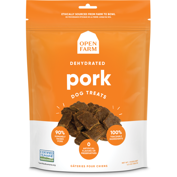 Open Farm Dehydrated Pork Dog Treats