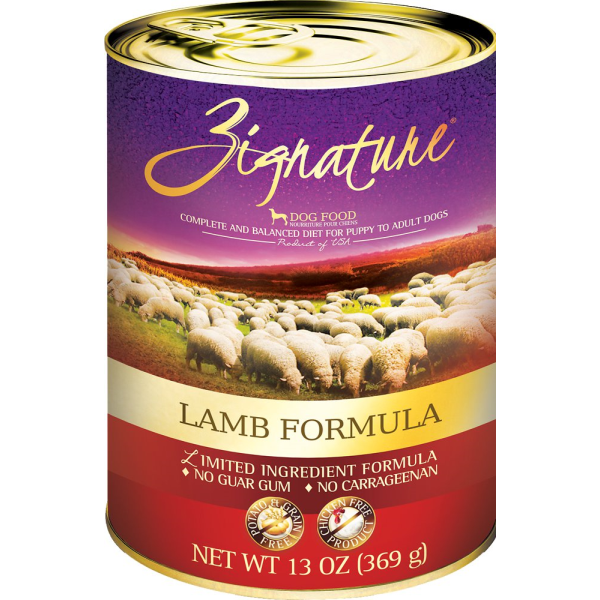 Zignature LID Lamb Recipe for Dogs 12x13oz cans