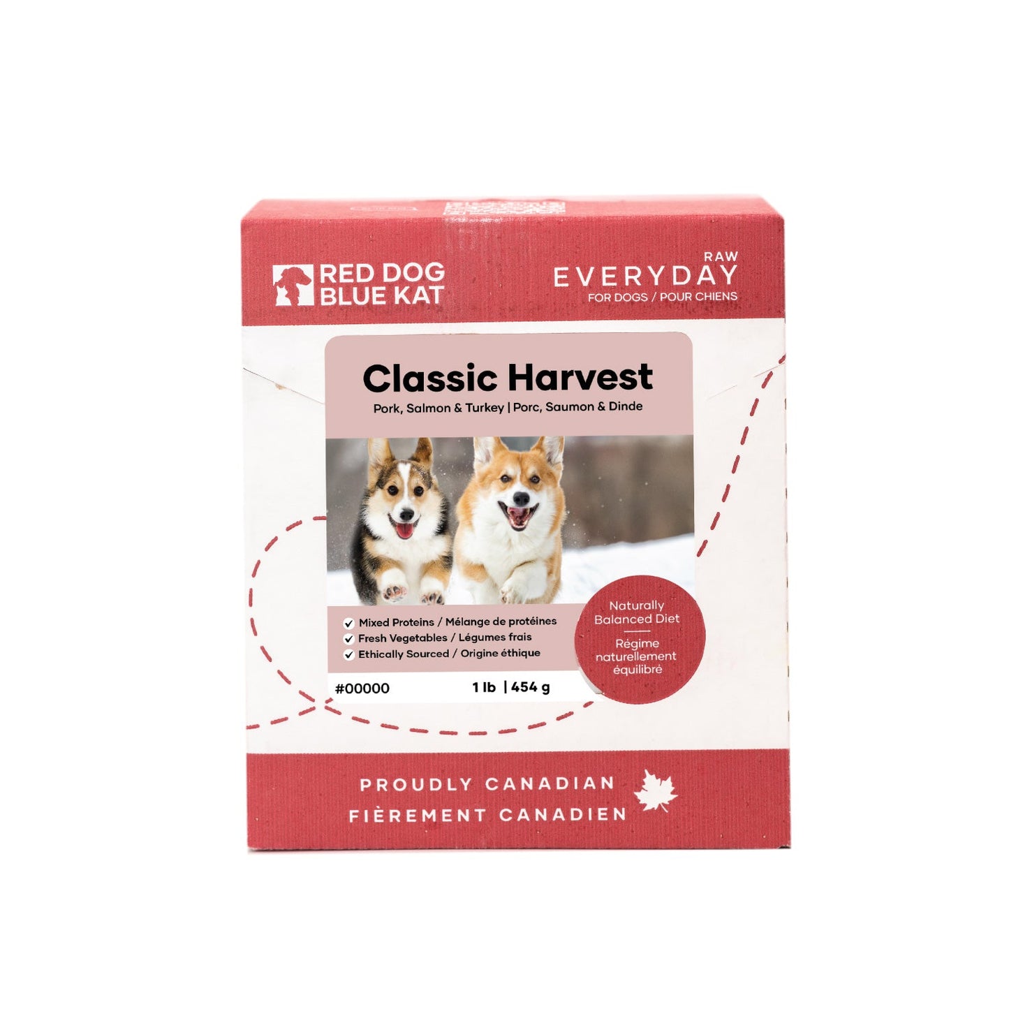 Red Dog Blue Kat Everyday DOG Raw Classic Harvest (Pork, Fish & Turkey)