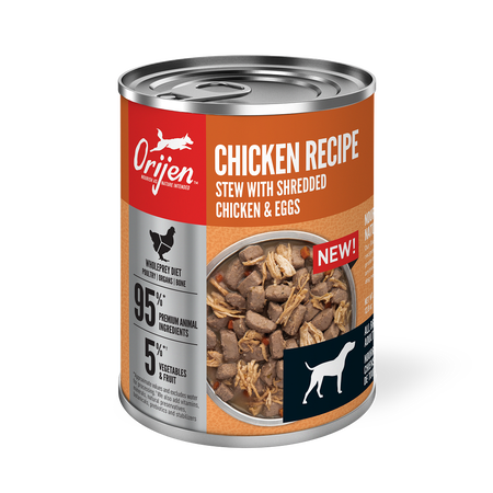 Orijen Chicken Stew with Shredded Chicken for Dogs 12x 363 gr cans