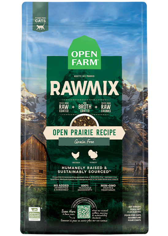 Open Farm RAWMIX Open Prairie Grain Free Recipe for CATS