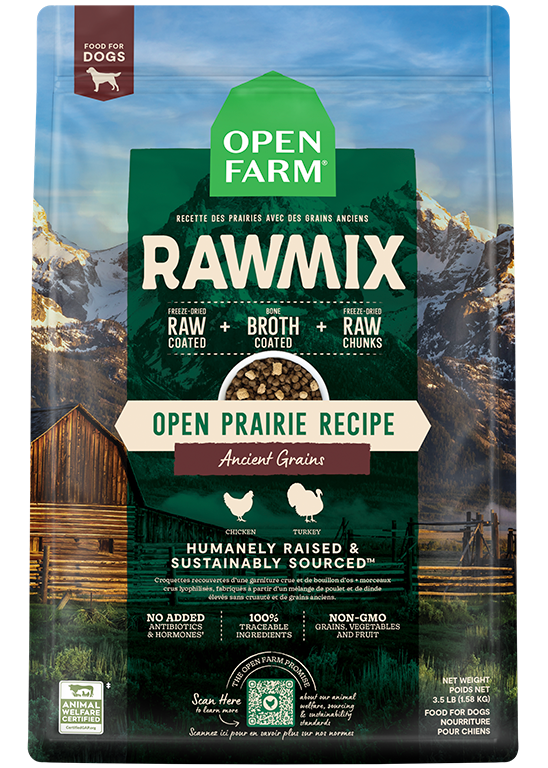 Open Farm RAWMIX Open Prairie Recipe with Ancient Grains for Dogs