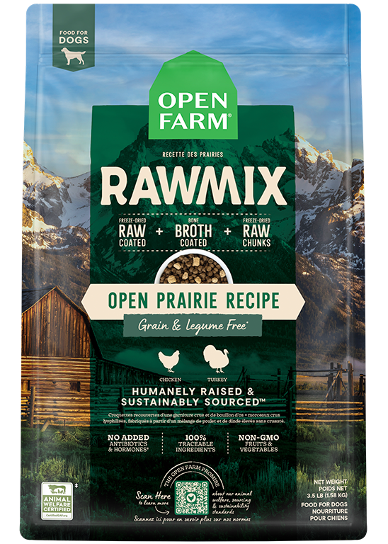 Open Farm RAWMIX Open Prairie Grain Free Recipe for Dogs