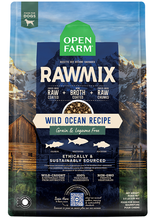 Open Farm RAWMIX Wild Ocean Grain Free Recipe for Dogs