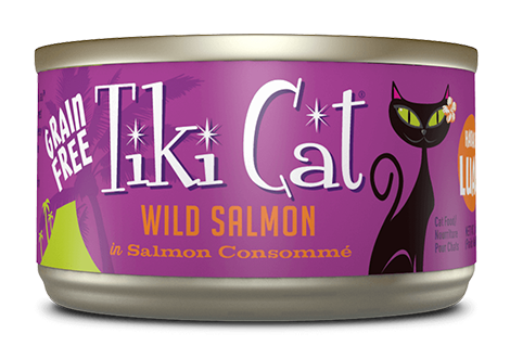 Tiki Cat Hanalei Luau Wild Salmon  12 x 2.8 oz cans