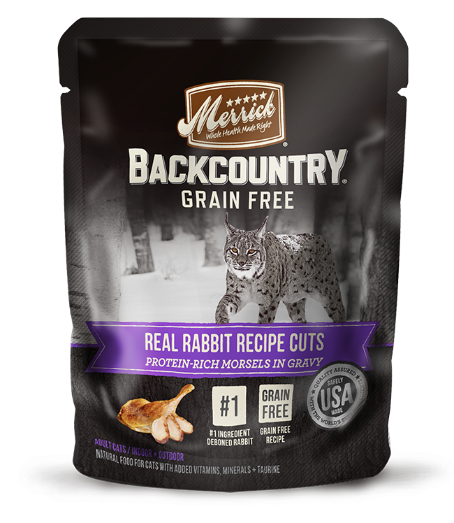 Merrick Backcountry Real Rabbit Cuts 24 x 3 oz pouches