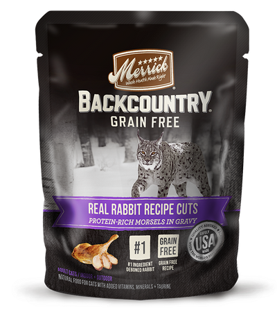 Merrick Backcountry Real Rabbit Cuts 24 x 3 oz pouches