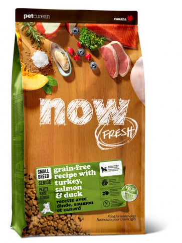 Now Fresh Grain-Free Turkey, Salmon & Duck Small Breed SENIOR Dog Recipe 12 lbs