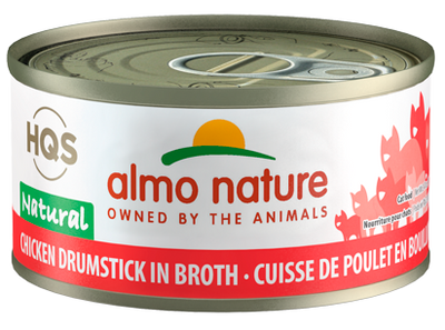 HQS NATURAL CAT - Chicken Drumstick in broth 24 X 70 gram cans