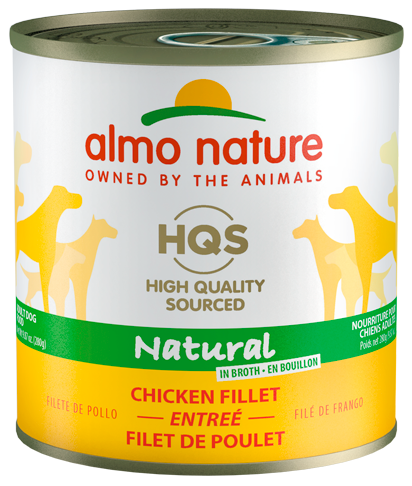 HQS NATURAL DOG Chicken Fillet entrée 12 X 280 gram cans