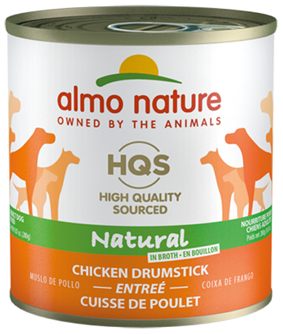 HQS Natural Dog Chicken Drumstick Entrée