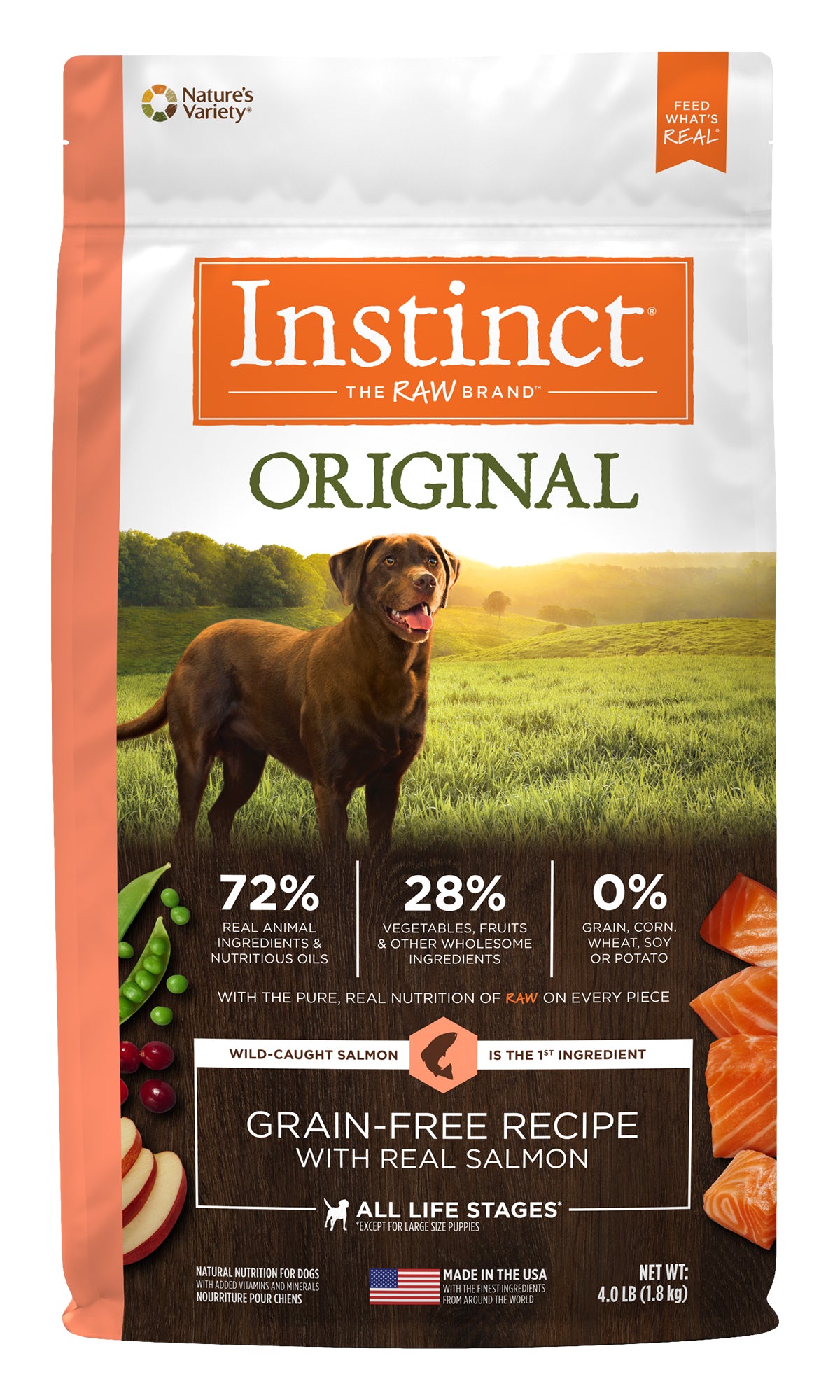 Instinct Original Grain-Free Recipe with Real Salmon 20 lb