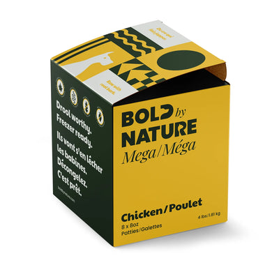 Bold by Nature Mega Chicken Raw Patties for Dogs