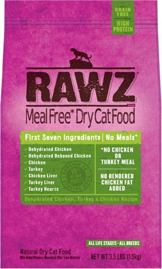 RAWZ Dehydrated Chicken Turkey Cat Recipe Naturally Urban Pet