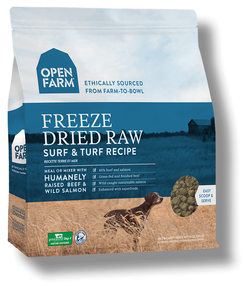 Dog food with sales freeze dried raw