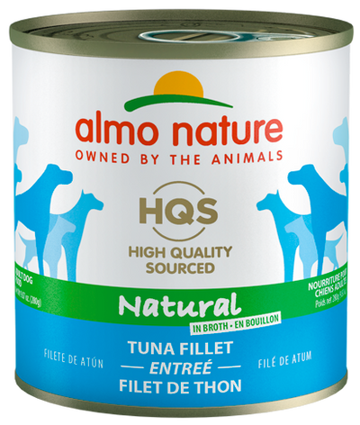 HQS NATURAL DOG Tuna Fillet entrée 12 X 280 gram cans