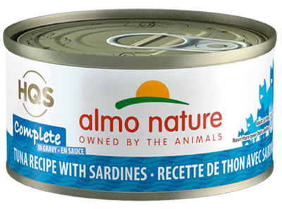 HQS COMPLETE CAT Tuna recipe with Sardines in Gravy 24 X 70 gram cans