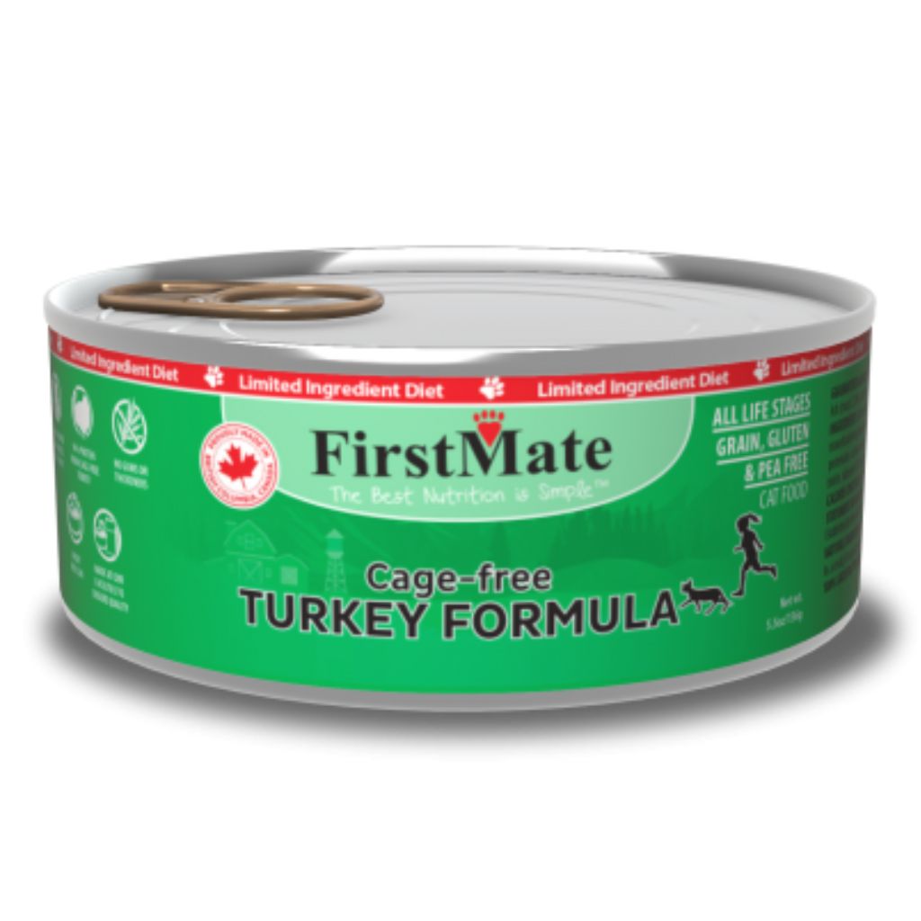 FirstMate's Can Free-Run Turkey for Cats 24 x5.5 oz.