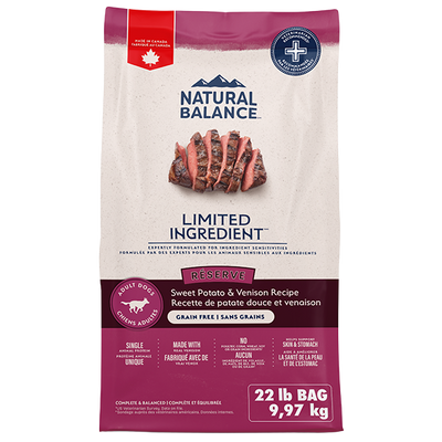 Natural Balance Limited Ingredients Diets' Sweet Potato & Venison Dry Dog Formula 22 lbs. bag