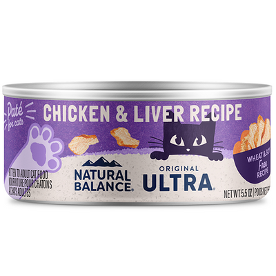 Natural Balance' Ultra Premium Chicken and Liver Pate Canned Formula 24 x 5.5 oz