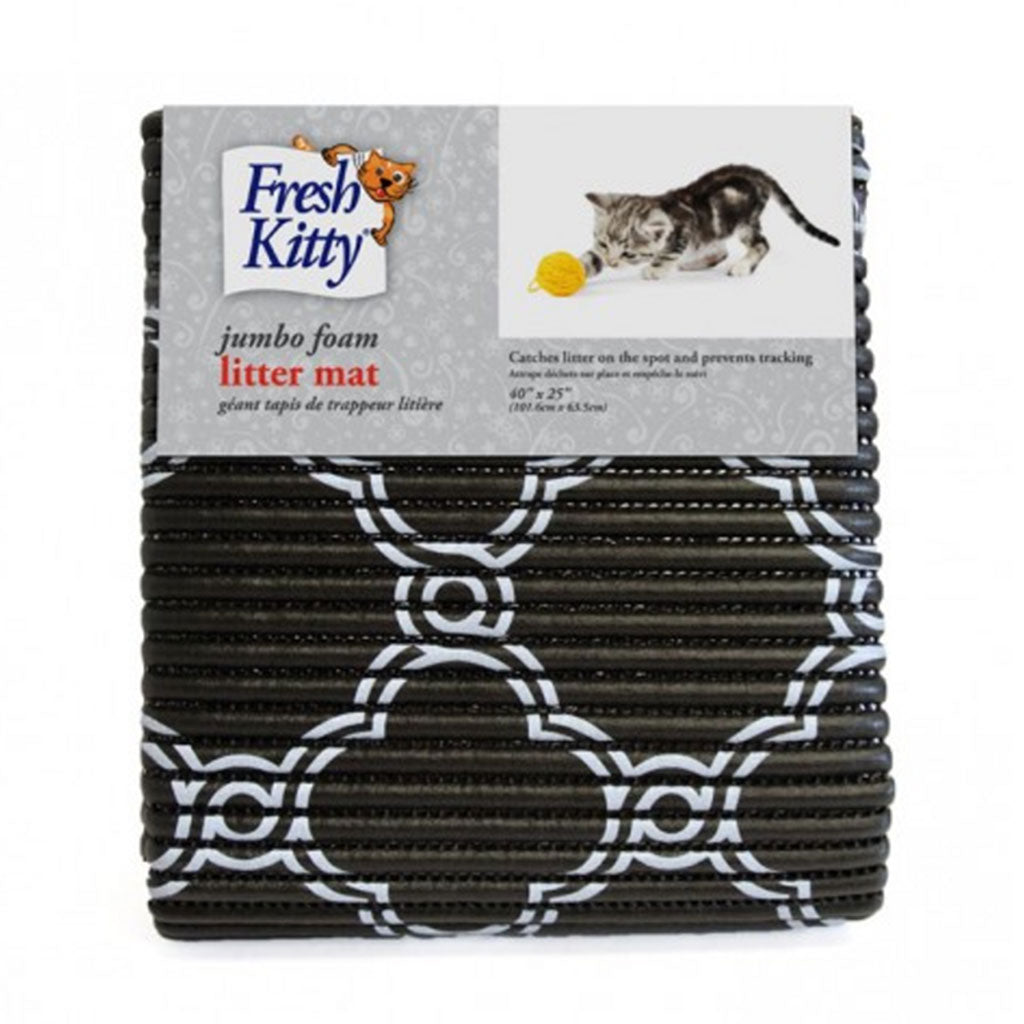 Foam Litter Mat Black & White