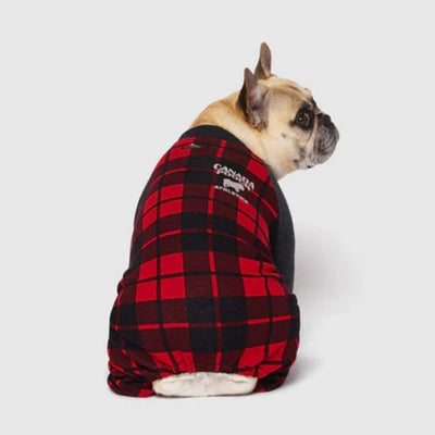 Frosty Fleece Onesie Red Plaid