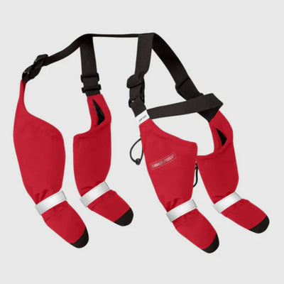 Suspender Boots Red Long