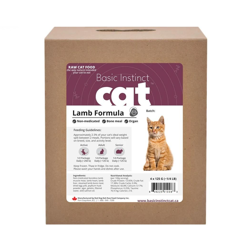 3P naturals -Basic Instinct - Non-Medicated Lamb for cats