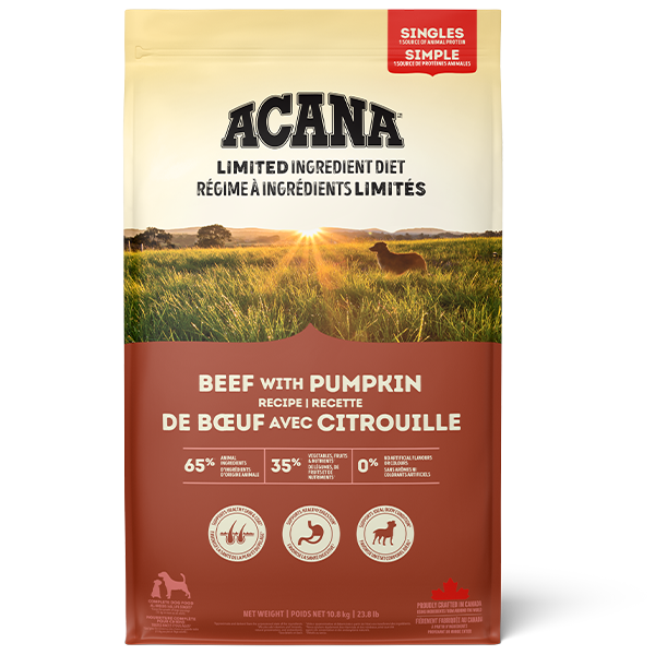 ACANA Dog Singles Beef with Pumpkin 10.8 kg