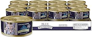 Blue Buffalo Wilderness Mature Cat Grain-Free Chicken 24x5.5oz