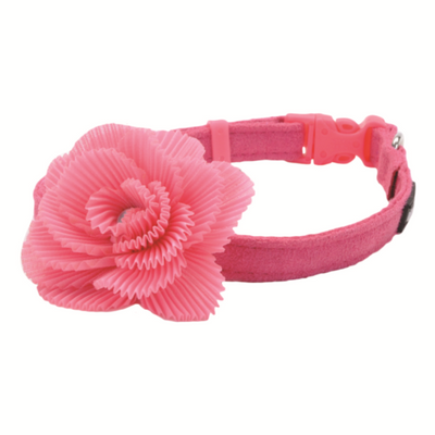 Li'l Pals Microfibre Collar Pink Pink Flower