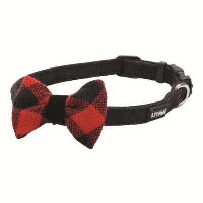 Li'l Pals Microfibre Collar Black Plaid