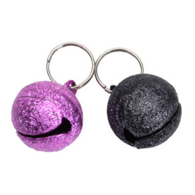 Frosted Designer Bells Round Female Black & Pink