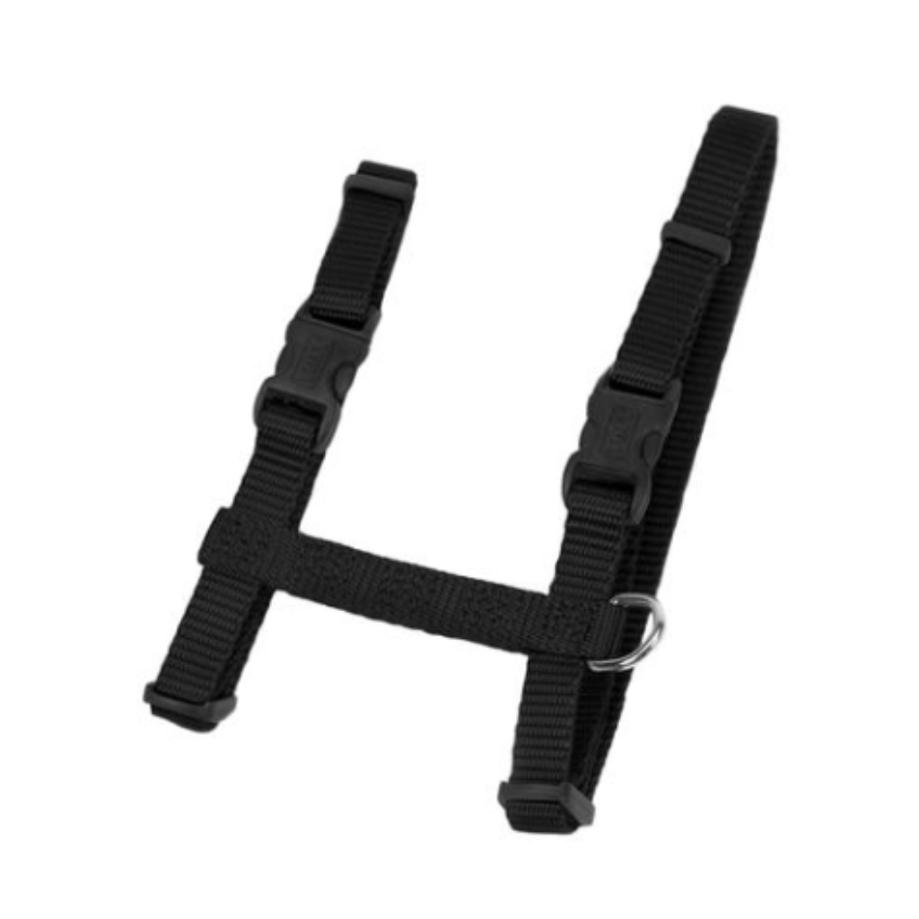 Figure H Adj Nylon Cat Harness Black