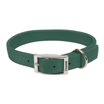 DoublePly Nylon Collar Hunter Green