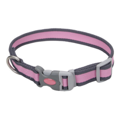 Pet Attire Pro Collar Brite Pink & Grey