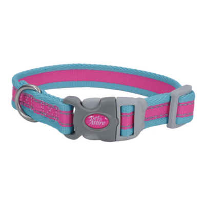 Pet Attire Pro Adj Collar FuchsiaTeal