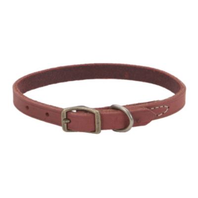 Circle T Rustic Leather Town Collar Brick Red