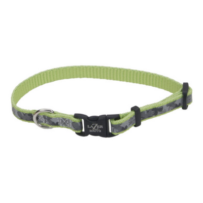 LazerBrite Reflective Adj Collar Shamrocks