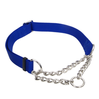 Adj Check Training Dog Collar Blue