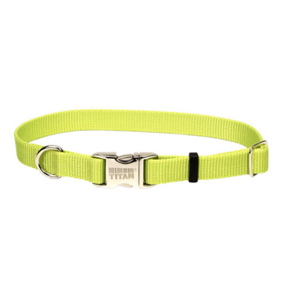 Titan Adj Nylon Collar Lime
