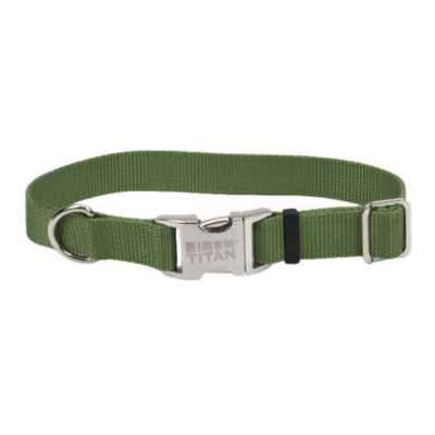 Titan Buckle Adjustable Collar Palm Green