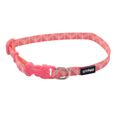 Li'l Pals Collar Pink Tribal Chevron