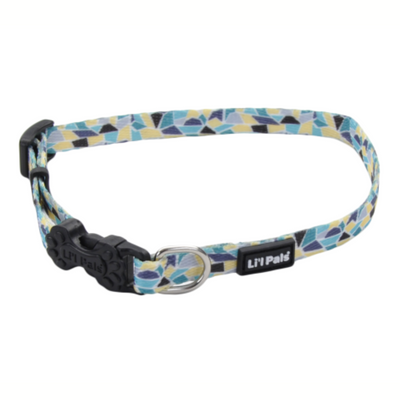 Li'l Pals Collar Teal,Yellow & Grey