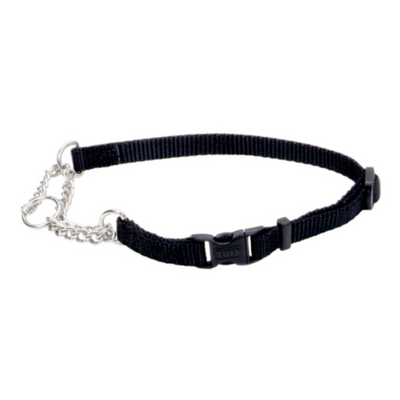 Adj Check Training Dog Collar w/Buckle Black