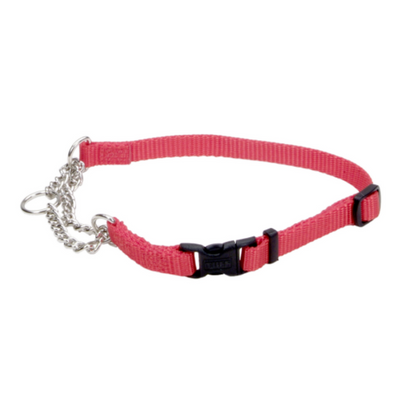 Adj Check Training Dog Collar w/Buckle Red